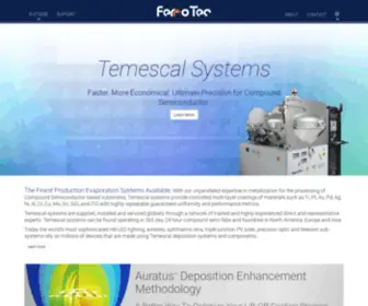 Temescal.net(Ferrotec Temescal Systems) Screenshot