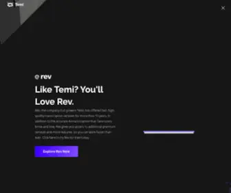 Temi.com(Transcripts at lightning speed) Screenshot