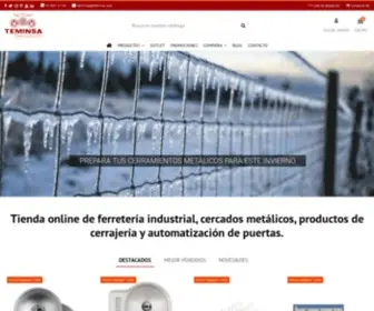 Teminsa.com(Fábrica de mallas y tienda online de una gran variedad de productos) Screenshot