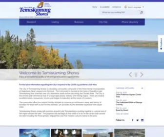 Temiskamingshores.ca(City of Temiskaming Shores) Screenshot