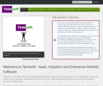 Temisoft.com(SaaS, Dispatch and Enterise Mobility Software) Screenshot