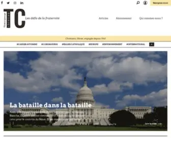 Temoignagechretien.fr(Accueil) Screenshot