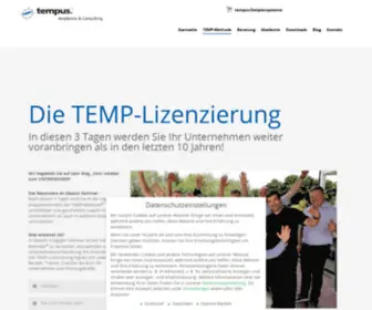 Temp-Lizenzierung.de(Die TEMP) Screenshot