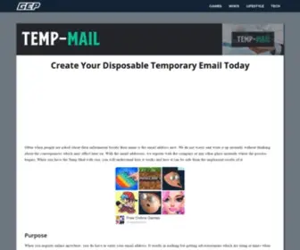 Temp-Mail.com(Temp Mail (Disposable Temporary Email)) Screenshot