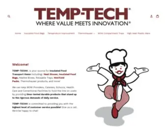 Temp-Tech.com(Plastic smallwares) Screenshot