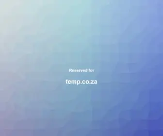 Temp.co.za(Temp) Screenshot