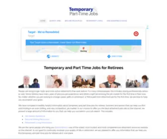 Tempandparttimejobs.com(Part Time Jobs For Retirees) Screenshot