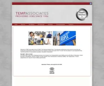 Tempassociates.com(Temp Associates) Screenshot