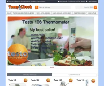 Tempcheck.com(Tempcheck specialist in temperature monitoring) Screenshot