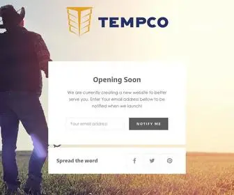 Tempcoclothing.com(Tempco Clothing) Screenshot