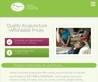 Tempeacu.com(Affordable Acupuncture in Tempe) Screenshot