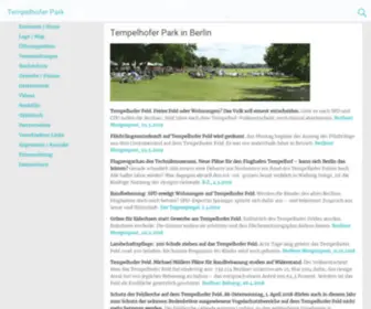 Tempelhofer-Park.de(Tempelhofer Park) Screenshot