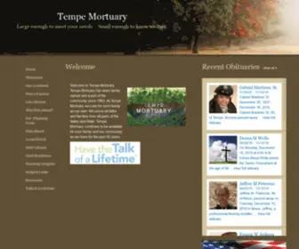 Tempemortuary.com(Tempe Mortuary) Screenshot