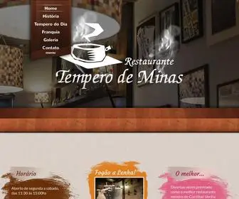 Temperodeminas.com.br(Restaurante Tempero de Minas) Screenshot