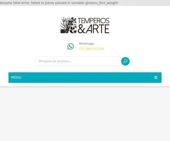 Temperos.com.br(Temperos & Arte) Screenshot
