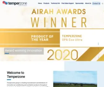 Temperzone.com(Climate Innovation) Screenshot