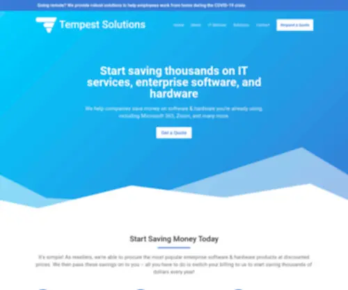 Tempest-Solutions.com(Tempest Solutions) Screenshot
