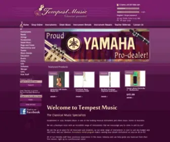 Tempestmusic.com.au(Tempest Music) Screenshot