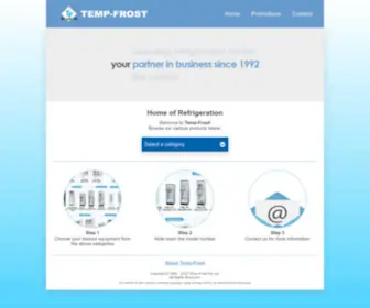 Tempfrost.com(Home of Refrigeration) Screenshot