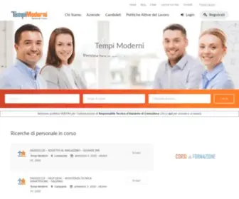 Tempimodernilavoro.com(Tempi Moderni S.p.A) Screenshot
