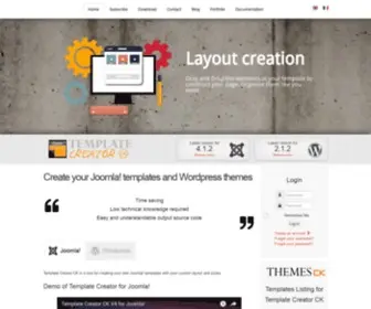 Template-Creator.com(Créez vos templates Joomla) Screenshot