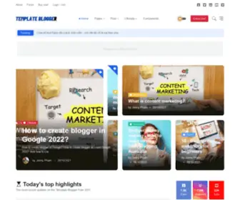 Templatebloggerfree.com(Download Template Blogger Free) Screenshot