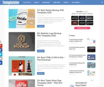 Templatefor.net(A Blog For Web & Graphic Designer) Screenshot