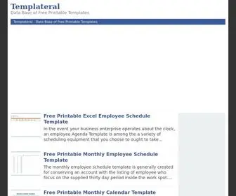 Templateral.com(Provides free printable templates for your daily needs) Screenshot