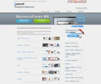 Templates-Max.com(Business cards templates for BusinessCards MX) Screenshot