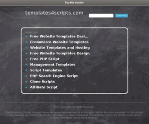 Templates4Scripts.com(Templates 4 Scripts) Screenshot