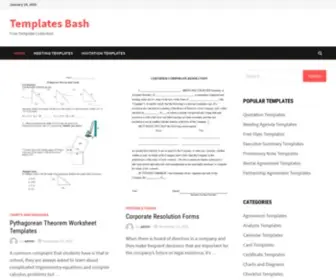 Templatesbash.com(Templates Bash) Screenshot