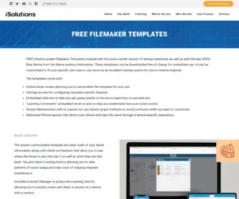 Templates.fm(Free FileMaker Templates) Screenshot