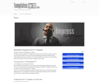 Templatesforcv.com(Beautifully Designed CV Template For Free. All you need to do) Screenshot