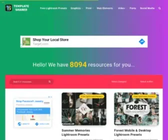 Templateshared.com(Free Download Lightroom Presets) Screenshot