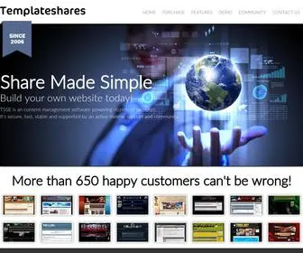 Templateshares.net(Build your own website today) Screenshot