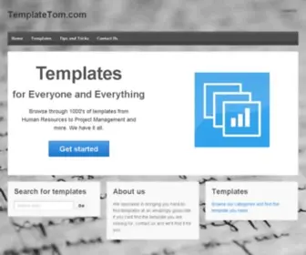 Templatetom.com(Templates for everything and everyone) Screenshot