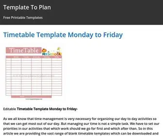 Templatetoplan.com(Template To Plan) Screenshot