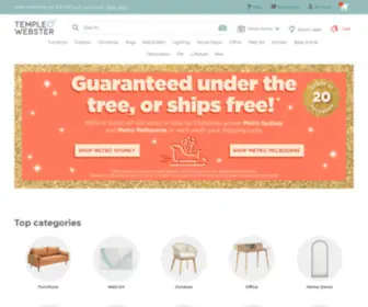 Templeandwebster.com.au(Furniture & Homewares Online at Beautiful Prices) Screenshot