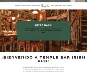Templebarbcn.com(Temple Bar Irish Pub) Screenshot