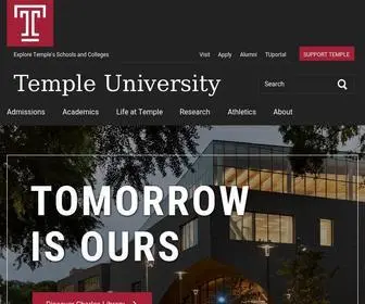 Temple.edu(Temple University) Screenshot