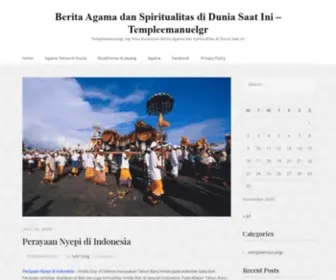 Templeemanuelgr.org(Berita Agama dan Spiritualitas di Dunia Saat Ini) Screenshot