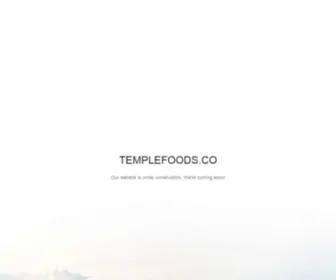 Templefoods.co(Temple Foods) Screenshot