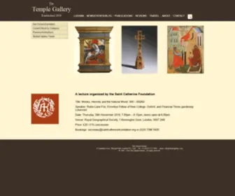 Templegallery.com(The Temple Gallery) Screenshot