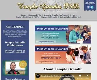 Templegrandin.com(Temple Grandin's Official Autism Website) Screenshot