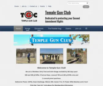 Templegunclub.com(Temple Gun Club) Screenshot