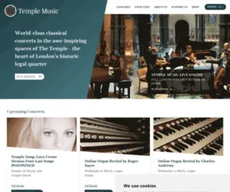 Templemusic.org(World-class classical concerts in the awe-inspiring spaces of The Temple) Screenshot