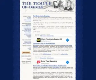 Templeofdagon.com(The Temple of Dagon) Screenshot