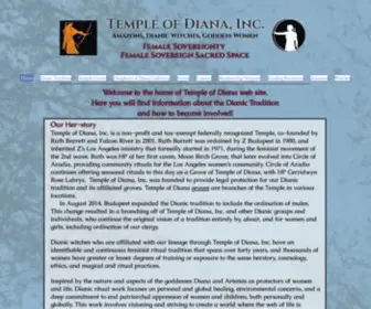 Templeofdiana.org(Temple of Diana) Screenshot