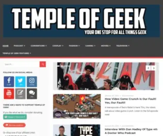 Templeofgeek.com(Temple of Geek) Screenshot