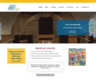 Templeohavshalom.org(Temple Ohav Shalom) Screenshot